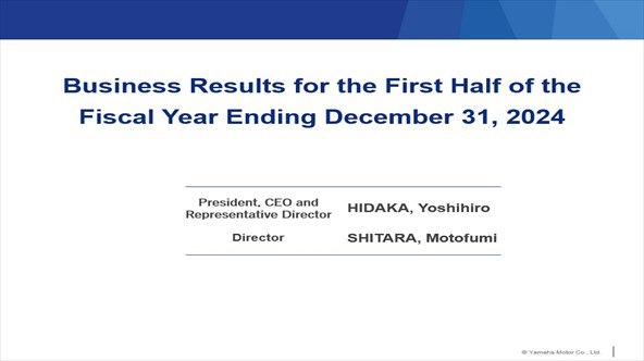 Announcement of business results for the Fiscal Year Ended December 31, 2023